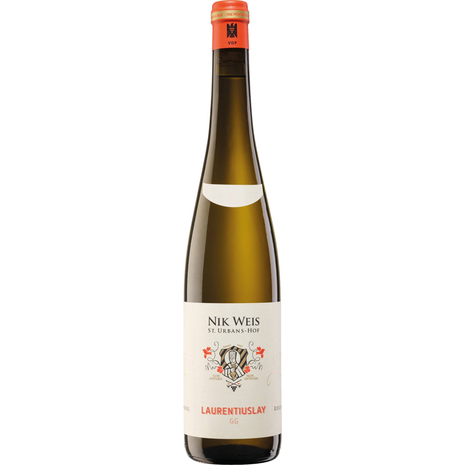 Laurentiuslay Riesling GG, Trocken, Mosel, Mosel, 2020, Weißwein von Weingut Nik Weis - St. Urbans-Hof, D - 54340 Leiwen