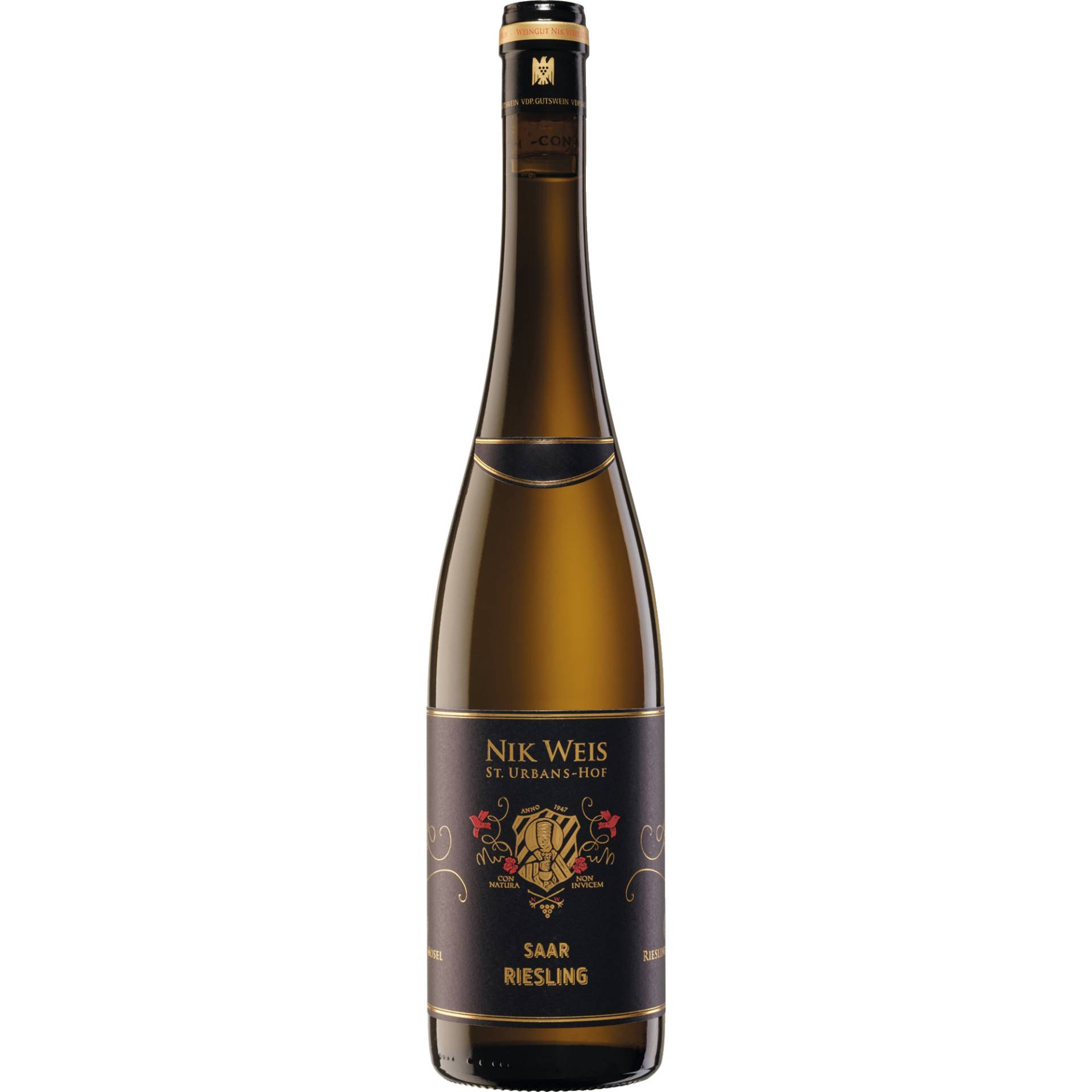 Nik Weis Saar Riesling, Feinherb, Mosel, Mosel, 2023, Weißwein Nik Weis Saar Riesling, Feinherb, Mosel, Mosel, 2023, Weißwein von Weingut Nik Weis - St. Urbans-Hof, Urbanusstr. 16, D - 54340 Leiwen