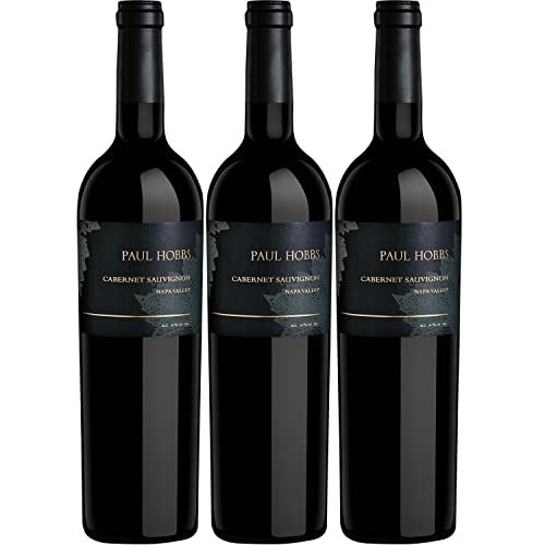 Paul Hobbs Cabernet Sauvignon Napa Valley Rotwein veganer Wein trocken Kalifornien I Visando Paket (3 x 0,75l) von Weingut Paul Hobbs