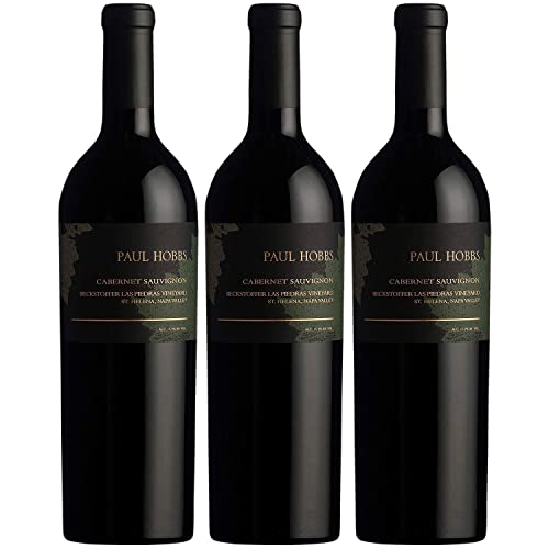 Paul Hobbs Limitiert Cabernet Sauvignon Beckstoffer Las Piedras Rotwein veganer Wein trocken Kalifornien I Visando Paket (3 x 0,75l) von Weingut Paul Hobbs