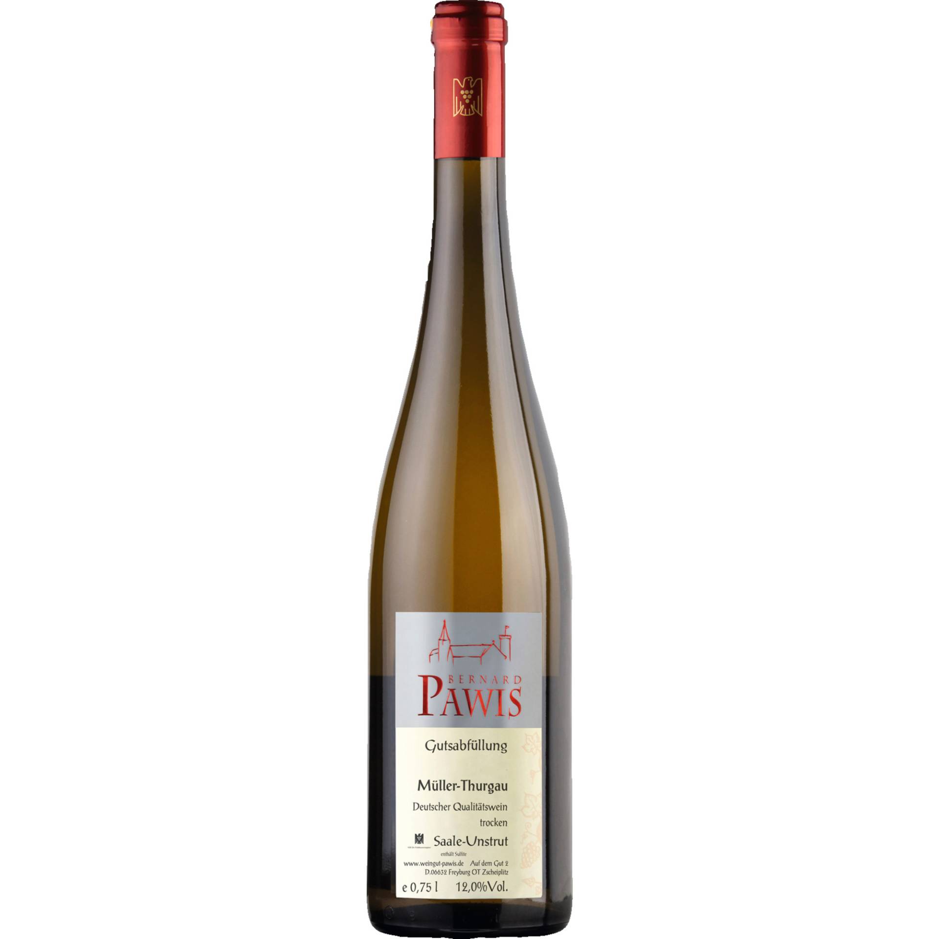 Pawis Müller-Thurgau, Trocken, Saale-Unstrut, Saale-Unstrut, 2023, Weißwein Pawis Müller-Thurgau, Trocken, Saale-Unstrut, Saale-Unstrut, 2023, Weißwein von Weingut Pawis,06632,Freyburg-Zscheiplitz,Deutschland