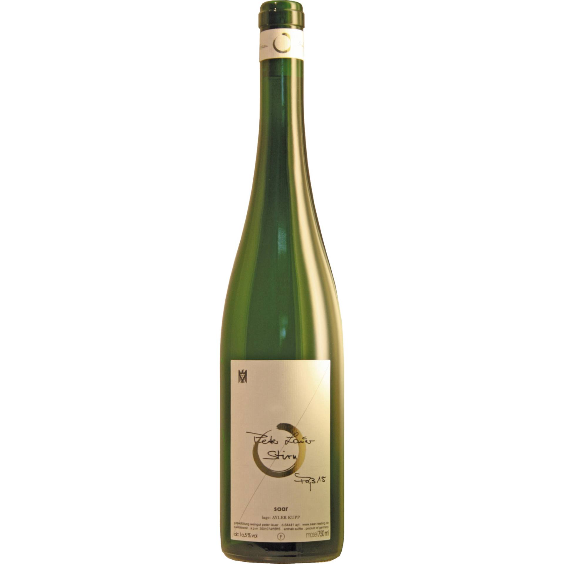 Riesling Stirn Ayl Kupp Fass 15, feinherb, Mosel, Mosel, 2018, Weißwein Riesling Stirn Ayl Kupp Fass 15, feinherb, Mosel, Mosel, 2018, Weißwein von "Weingut Peter Lauer",54441,Ayl,Deutschland