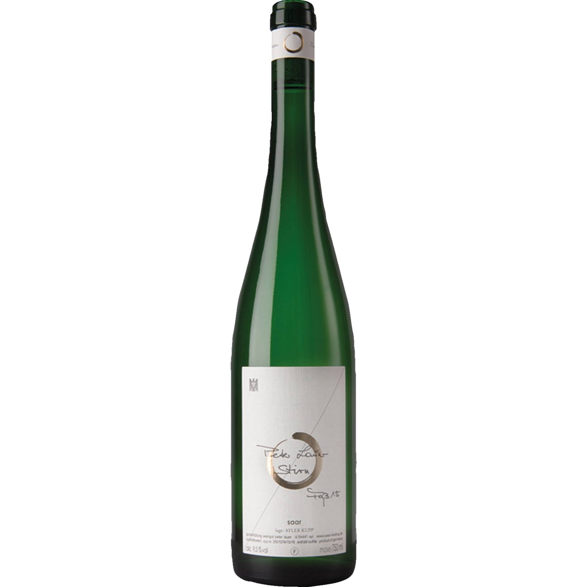 Riesling Stirn Ayl Kupp Fass 15, feinherb, Mosel, Mosel, 2020, Weißwein von "Weingut Peter Lauer",54441,Ayl,Deutschland