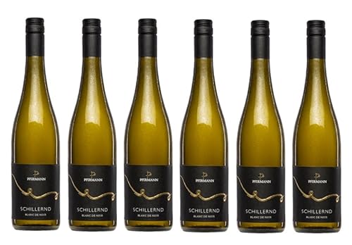 6x 0,75l - 2023er - Weingut Pfirmann - Schillernd - Blanc de Noir - Qualitätswein Pfalz - Deutschland - Weißwein trocken 6x 0,75l - 2023er - Weingut Pfirmann - Schillernd - Blanc de Noir - Qualitätswein Pfalz - Deutschland - Weißwein trocken von Weingut Pfirmann
