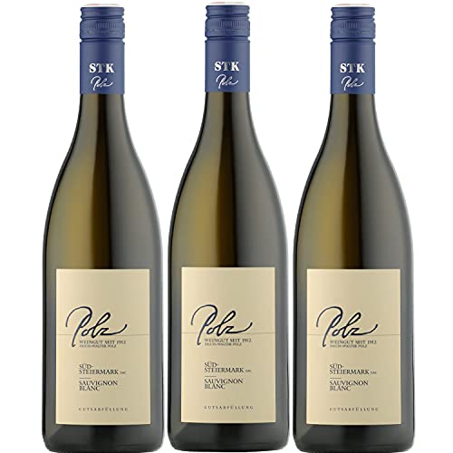 Weingut Polz Sauvignon Blanc Südsteiermark DAC Weißwein Wein trocken Österreich (3 Flaschen) von Polz