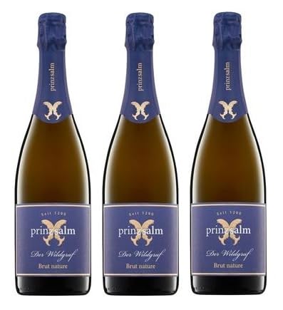 3x 0,75l - Weingut Prinz Salm - Der Wildgraf - Pinot-Sekt - brut nature - Sekt Rheinhessen - Deutschland - Schaumwein brut nature 3x 0,75l - Weingut Prinz Salm - Der Wildgraf - Pinot-Sekt - brut nature - Sekt Rheinhessen - Deutschland - Schaumwein brut nature von Weingut Prinz Salm