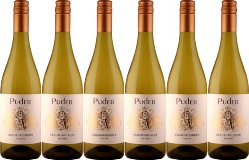 6x Grauburgunder trocken 2023 - Weingut Puder, Pfalz - Weißwein von Weingut Puder