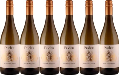 6x Weißburgunder trocken 2023 - Weingut Puder, Pfalz - Weißwein von Weingut Puder