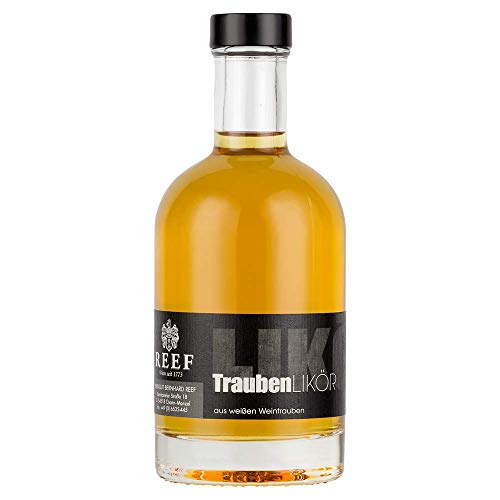 Weintraubenlikör weiß – Fruchtiger Likör aus weißen Trauben, Premiumqualität aus der BLACK LINE, ideal für Cocktails & Desserts, 350 ml, 25% Vol. Weintraubenlikör weiß – Fruchtiger Likör aus weißen Trauben, Premiumqualität aus der BLACK LINE, ideal für Cocktails & Desserts, 350 ml, 25% Vol. von Weingut Reef