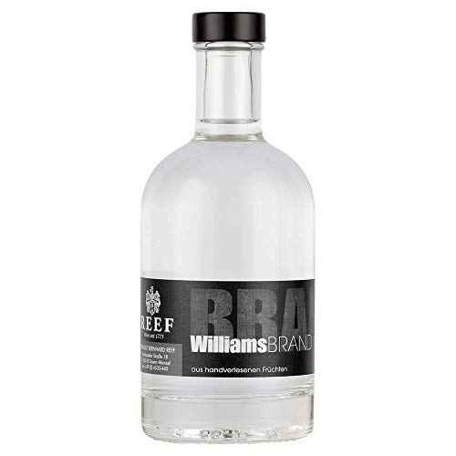 Williams Brand – Feinster Birnenbrand aus regionalen Gärten, Premiumqualität aus der BLACK LINE, ideal als Digestif, 350 ml, 40% Vol. Williams Brand – Feinster Birnenbrand aus regionalen Gärten, Premiumqualität aus der BLACK LINE, ideal als Digestif, 350 ml, 40% Vol. von Weingut Reef