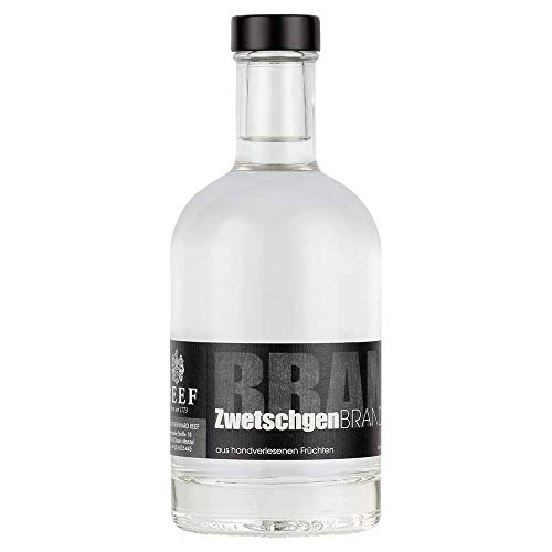 Zwetschgenbrand – Feinster Brand aus handgepflückten Zwetschgen, traditionell in Kupferkesseln destilliert, Premiumqualität aus der BLACK LINE, ideal als Digestif, 350 ml, 40% Vol. Zwetschgenbrand – Feinster Brand aus handgepflückten Zwetschgen, traditionell in Kupferkesseln destilliert, Premiumqualität aus der BLACK LINE, ideal als Digestif, 350 ml, 40% Vol. von Weingut Reef