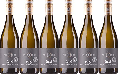 6x Weingut Rings 365 Tage Weiß Qualitätswein Trocken 2021 - Weingut Rings, Pfalz - Weißwein 6x Weingut Rings 365 Tage Weiß Qualitätswein Trocken 2021 - Weingut Rings, Pfalz - Weißwein von Weingut Rings