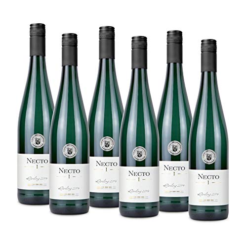 WEINGUT RÖMERHOF 6 Flaschen 0,75 L NECTO I 2014 - Premium Riesling Weißwein Trocken, Schiefersteillage, Handgelesen, Prämiertes Mosel Familienweingut, für Weinliebhaber und Weinkenner von Necto