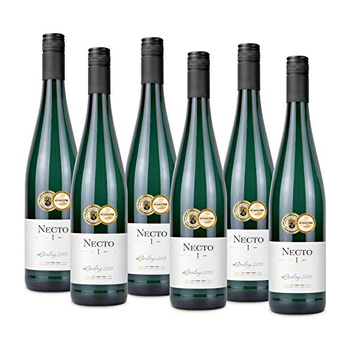 WEINGUT RÖMERHOF 6 Flaschen 0,75 L NECTO I 2015 - Premium Riesling Weißwein trocken, Schiefersteillage, Handgelesen, Prämiertes Mosel Familienweingut, für Weinliebhaber und Weinkenner von Necto