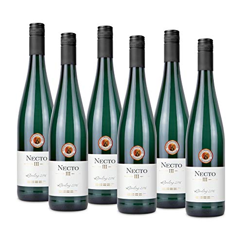 WEINGUT RÖMERHOF 6 Flaschen 0,75 L NECTO III 2016 - Premium Riesling Weißwein Edelsüß, Schiefersteillage, Handgelesen, prämiertes Mosel Familienweingut, für Weinliebhaber und Weinkenner von Necto