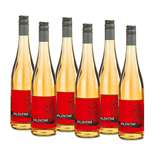 WEINGUT RÖMERHOF 6 Flaschen 0,75 L Valentine - Premium Rotling Feinherb Rosé, Südlage, Handgelesen, Prämiertes Mosel Familienweingut von Necto