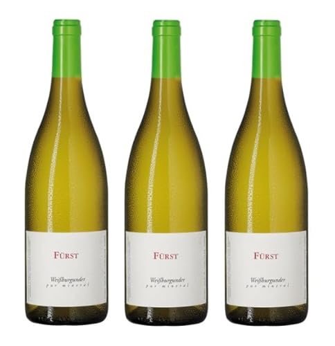 3x 0,75l - 2023er - Weingut Rudolf Fürst - pur mineral - Weißburgunder - VDP.Gutswein - Qualitätswein Franken - Deutschland - Weißwein trocken 3x 0,75l - 2023er - Weingut Rudolf Fürst - pur mineral - Weißburgunder - VDP.Gutswein - Qualitätswein Franken - Deutschland - Weißwein trocken von Weingut Rudolf Fürst