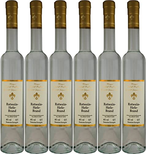 6x Rotwein-Hefe-Brand - Weingut Rudolf Hoffmann von Weingut Rudolf Hoffmann