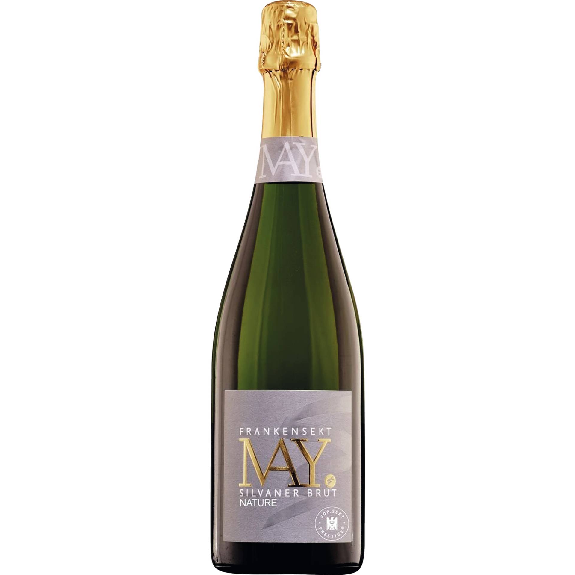 Rudolf May Silvaner Sekt Prestige, Brut Nature, Franken, Franken, 2018, Schaumwein Rudolf May Silvaner Sekt Prestige, Brut Nature, Franken, Franken, 2018, Schaumwein von Weingut Rudolf May, D - 97282 Retzstadt