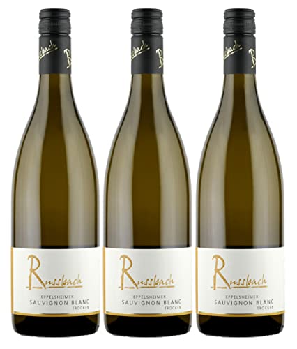 Russbach Eppelsheimer Sauvignon Blanc trocken, Weingut Russbach, Rheinhessen, Jahrgang 2023 (3 x 0,75 l) von Weingut Russbach, Eppelsheim Rheinhessen