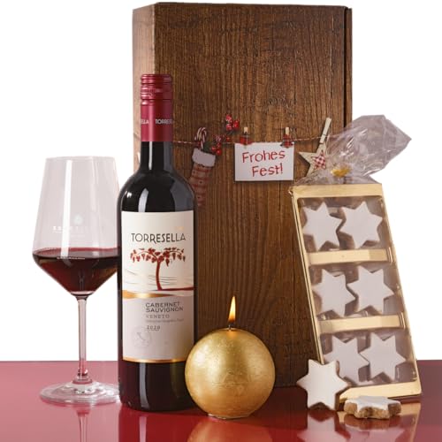 Exklusives Geschenk für Weinliebhaber und Naschkatzen I Feuriger Venezianer - Der berühmte Cabernet Torresella mit köstlichen Zimtsternen Exklusives Geschenk für Weinliebhaber und Naschkatzen I Feuriger Venezianer - Der berühmte Cabernet Torresella mit köstlichen Zimtsternen von Weingut Santa Margherita und Diverse