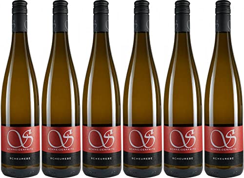 6x Scheurebe 2018 - Weingut Schneiderfritz, Pfalz - Weißwein von Weingut Schneiderfritz