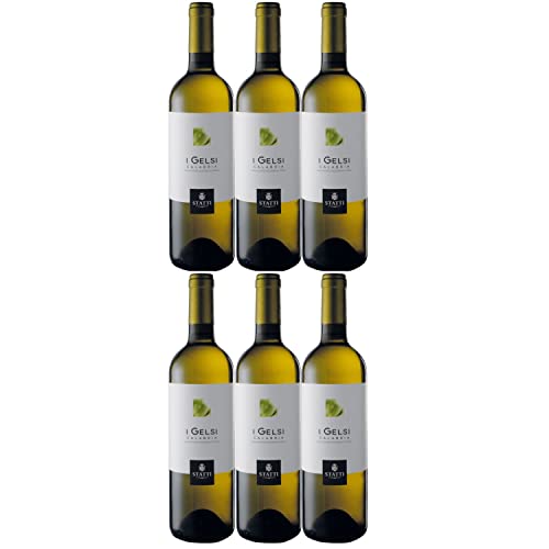 Weingut Statti I Gelsi Bianco IGT Calabria Weißwein Wein Trocken Italien I Versanel Paket (6 x 0,75l) von Weingut Statti