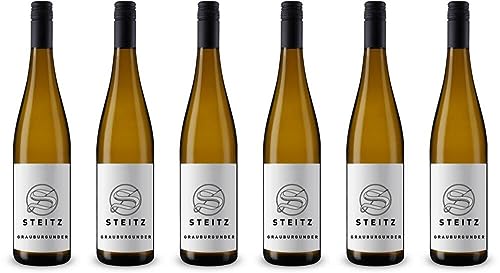6x Grauburgunder 2022 - Weingut Steitz vom Donnersberg, Nahe - Weißwein von Weingut Steitz vom Donnersberg