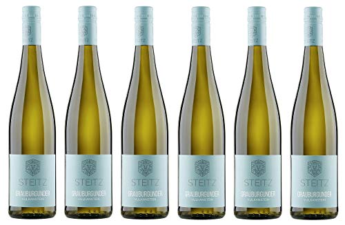 6x 0,75l - 2023er - Weingut Steitz - Vulkanstein - Grauburgunder - Qualitätswein Rheinhessen - Deutschland - Weißwein trocken 6x 0,75l - 2023er - Weingut Steitz - Vulkanstein - Grauburgunder - Qualitätswein Rheinhessen - Deutschland - Weißwein trocken von Weingut Steitz
