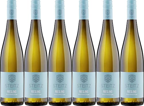 6x Riesling Vulkanstein Gutswein trocken 2020 - Weingut Steitz, Rheinhessen - Weißwein von Weingut Steitz
