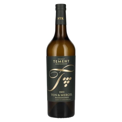 DAC Weißburgunder Ton & Mergel Gutswein tr. 2023 von Weingut Tement (1x0,75l), trockener Bio-Weißwein aus der Südsteiermark von Weingut Tement