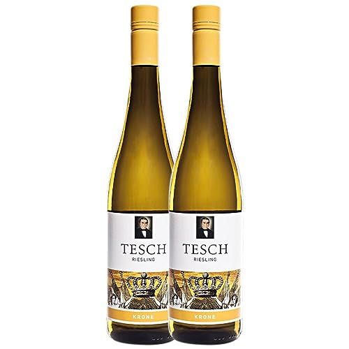 Tesch Weingut Krone Riesling Nahe 75 cl (Schachtel mit 2 Flaschen von 75 cl) von Weingut Tesch