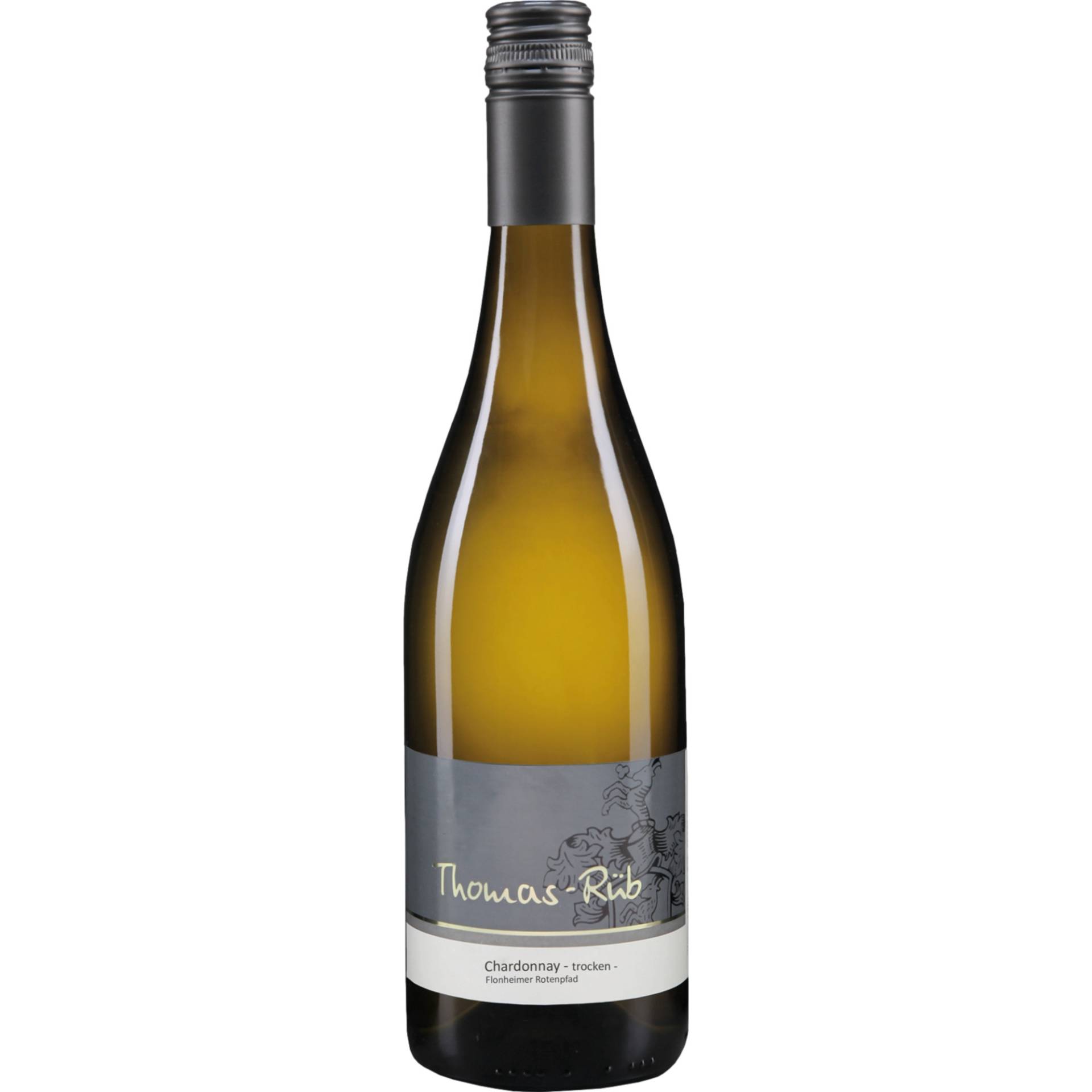 Thomas-Rüb Chardonnay QbA, Trocken, Rheinhessen, Rheinhessen, 2023, Weißwein Thomas-Rüb Chardonnay QbA, Trocken, Rheinhessen, Rheinhessen, 2023, Weißwein von Weingut Thomas-Rüb, Falterweg 6, 55237 Flonheim DE