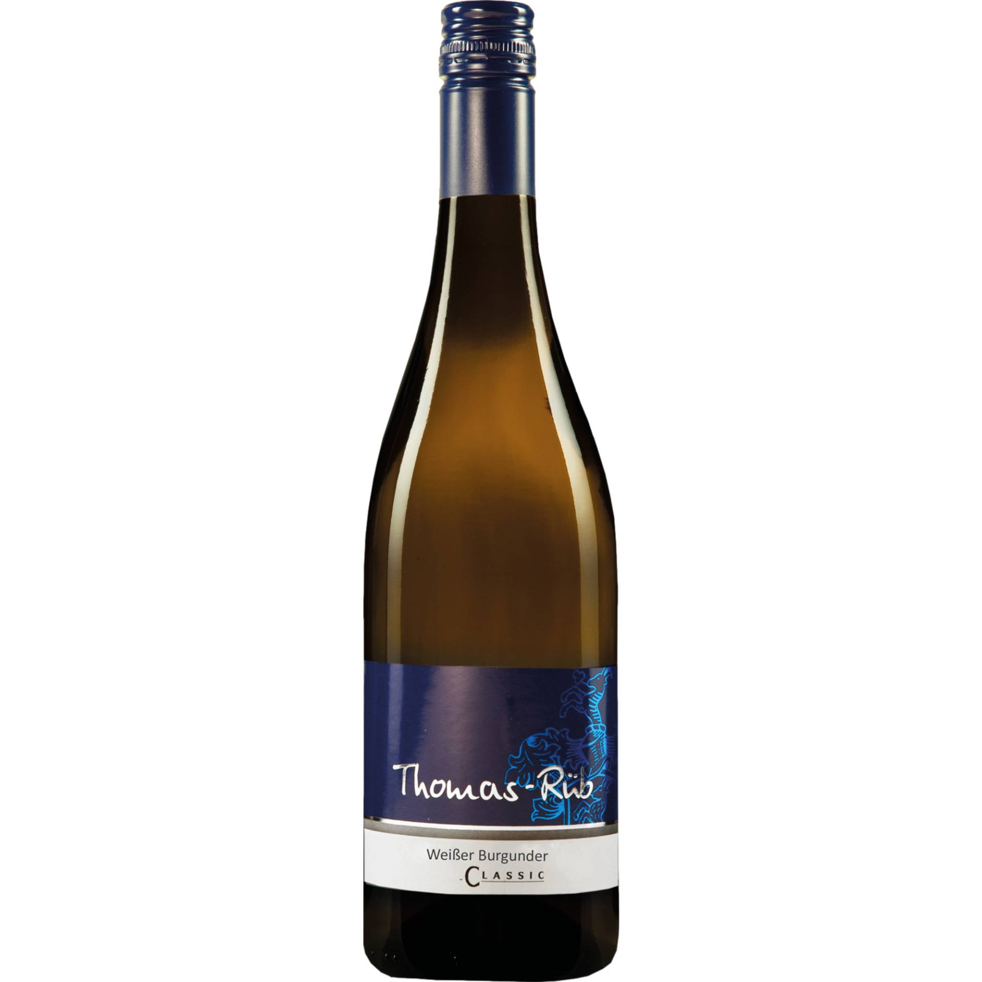 Thomas-Rüb Classic Weißer Burgunder, Trocken, Rheinhessen, Rheinhessen, 2023, Weißwein Thomas-Rüb Classic Weißer Burgunder, Trocken, Rheinhessen, Rheinhessen, 2023, Weißwein von Weingut Thomas-Rüb, Falterweg 6, 55237 Flonheim DE