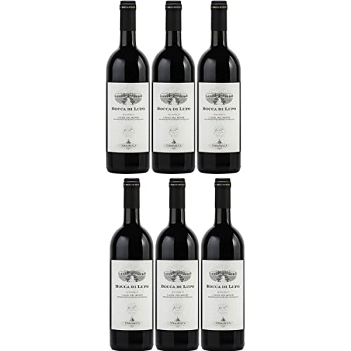 Tormaresca Antinori Bocca di Lupo Castel del Monte DOC Rotwein Wein Trocken Italien I Visando Paket (6 x 0,75l) von Weingut Tormaresca