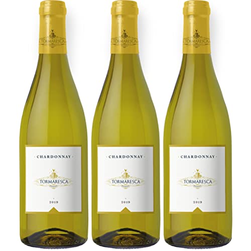 Tormaresca Antinori Chardonnay Puglia IGT Weißwein Wein Trocken Italien I Visando Paket (3 x 0,75l) von Weingut Tormaresca