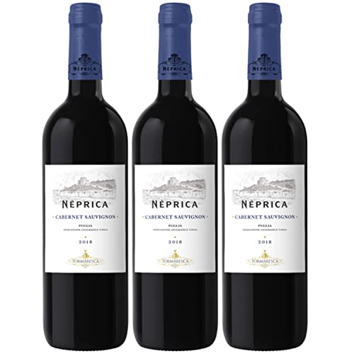 Tormaresca Antinori Neprica Cabernet Sauvignon Puglia IGT Rotwein Wein Trocken Italien I Visando Paket (3 x 0,75l) von Weingut Tormaresca