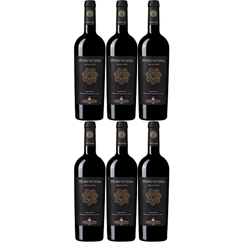 Tormaresca Antinori Torcicoda Primitivo Salento IGT Rotwein Wein Trocken Italien Inkl. FeinWert E-Book (6 x 0,75l) von Weingut Tormaresca