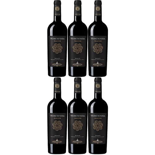 Tormaresca Antinori Torcicoda Primitivo Salento IGT Rotwein Wein Trocken Italien Inkl. FeinWert E-Book (6 x 0,75l) von Weingut Tormaresca