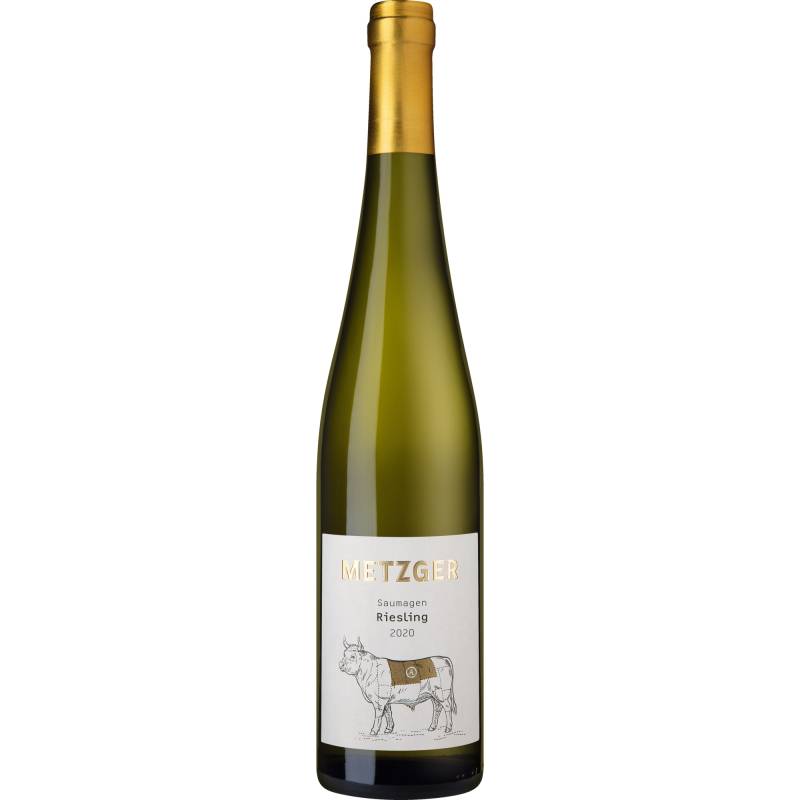Saumagen Riesling, Trocken, Pfalz, Pfalz, 2020, Weißwein von Weingut Uli Metzger, D - 67269 Grünstadt-Asselheim