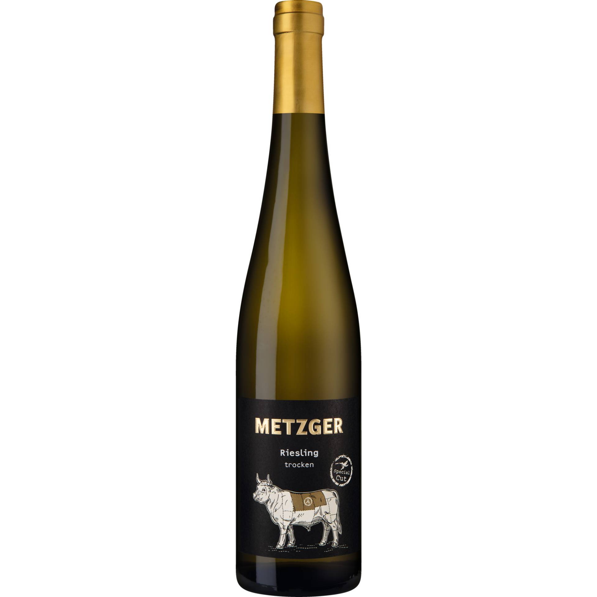 Sonnenberg Riesling Special Cut, Trocken, Pfalz, Pfalz, 2019, Weißwein von Weingut Uli Metzger, D - 67269 Grünstadt-Asselheim