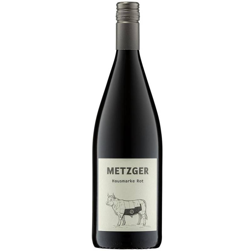 2021 Hausmarke Rot feinherb 1,0 Liter von Weingut Uli Metzger