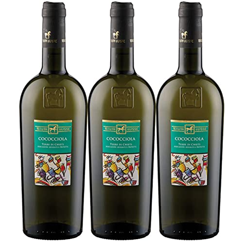 Tenuta Ulisse Cococciola Terre di Chieti Weißwein Wein Trocken IGP Italien I Versanel Paket (3 x 0,75l) von Weingut Ulisse