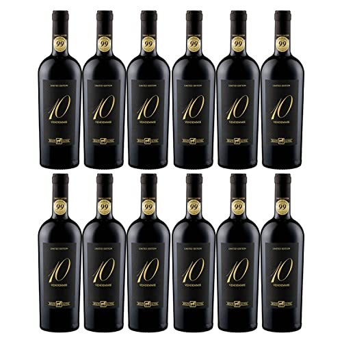 Tenuta Ulisse DIECI VENDEMMIE NV Montepulciano d'Abruzzo Rotwein Wein Halbtrocken Italien I Versanel Paket (12 x 0,75l) von Weingut Ulisse