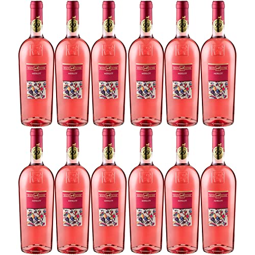 Tenuta Ulisse Merlot Rosato Roséwein Wein Trocken IGP Italien Inkl. FeinWert E-Book (12 x 0,75l) von Weingut Ulisse