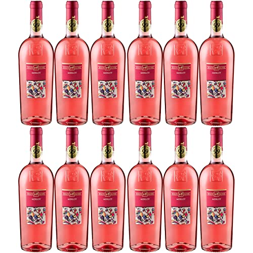 Tenuta Ulisse Merlot Rosato Roséwein Wein Trocken IGP Italien Inkl. FeinWert E-Book (12 x 0,75l) von Weingut Ulisse