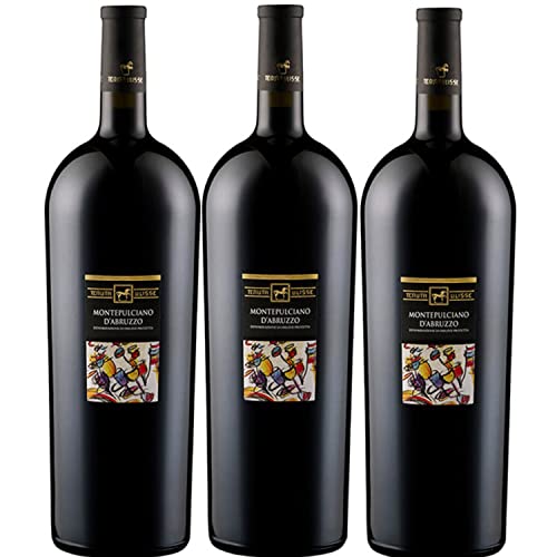 Tenuta Ulisse Montepulciano d'Abruzzo Magnum Rotwein Wein Trocken DOP Italien I Versanel Paket (3 x 1.5l) von Weingut Ulisse