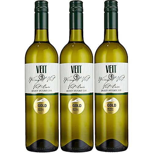 Weingut Veit Veit-Liner Grüner Veltliner Weißwein Wein trocken Österreich (3 Flaschen) von Weingut Veit