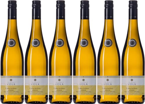 6x Riesling Spätlese edelsüß 2023 - Weingut Volk, Mittelrhein - Weißwein von Weingut Volk