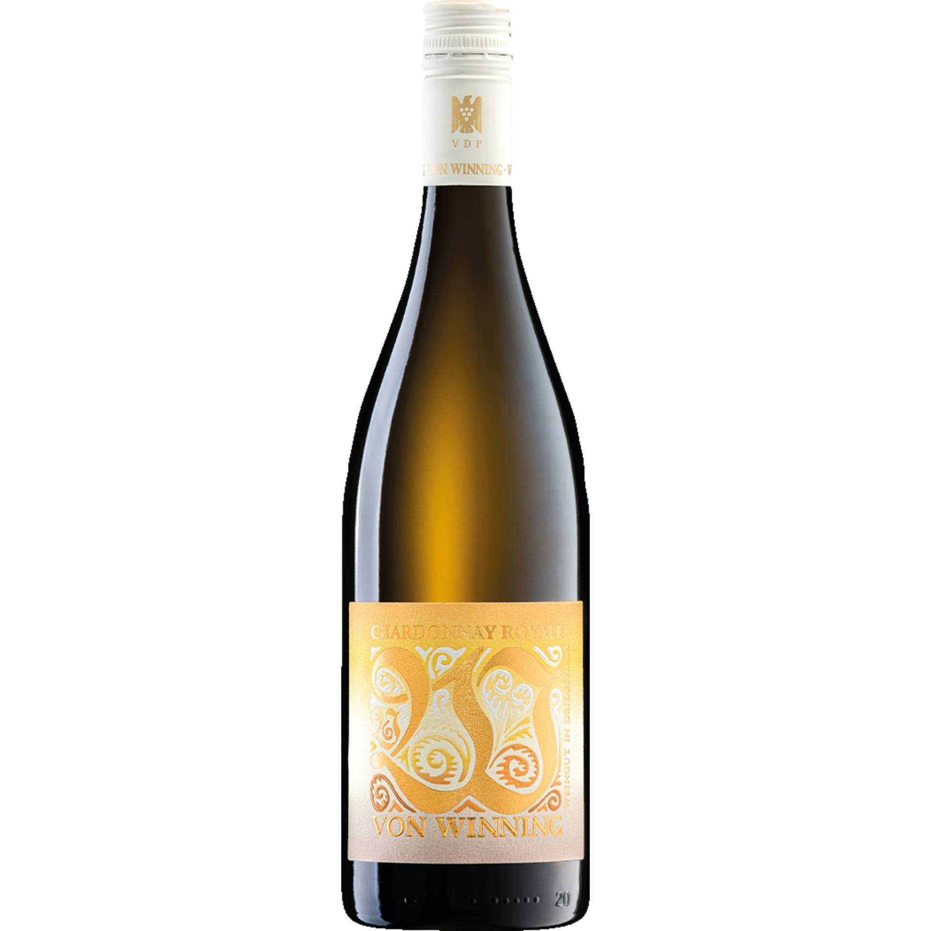 Von Winning Chardonnay Royale, Trocken, Pfalz, Pfalz, 2022, Weißwein von Weingut Von Winning, D - 67146 Deidesheim